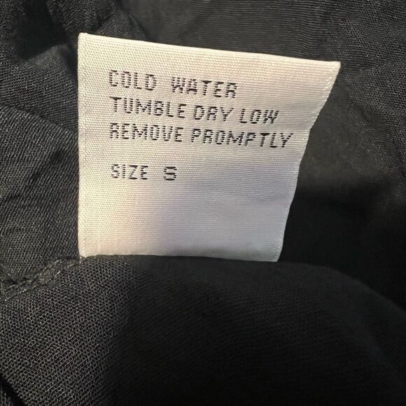 Elizabeth & Nicole Small Black Button Sleeveless Dress Demure Classy Secretary  - Picture 7 of 10